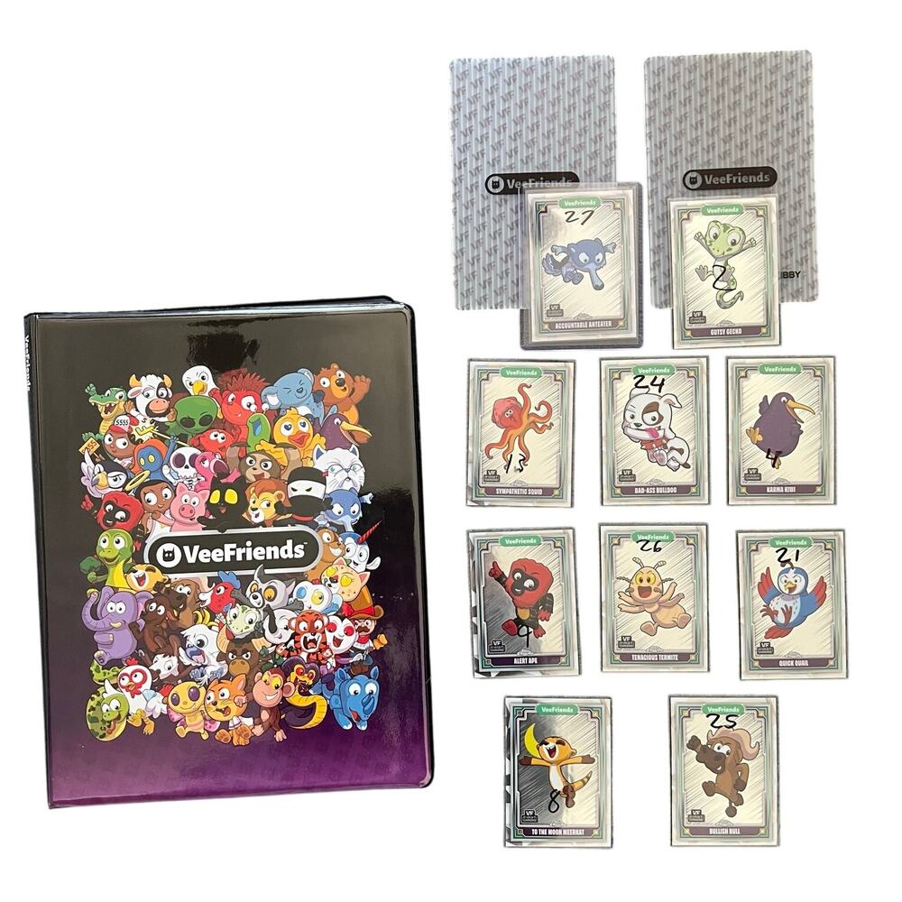 Veefriends Ultra Pro Card Binder and Topps 1st Chrome Trading Card Mixed Lot